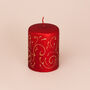 Red Gold Spark Candle By G Decor, thumbnail 5 of 6