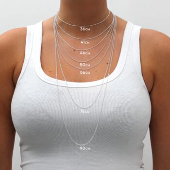 Sterling Silver And Rose Gold ‘I Love You’ Heart Charm Necklace, 3 of 4