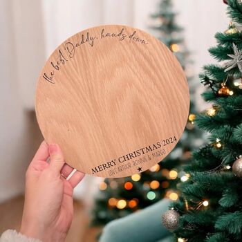 Personalised Christmas Hand Print Gift Plaque Art, 2 of 2