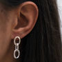 Sterling Silver Chain Link Earrings, thumbnail 5 of 5