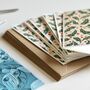 Jolly Holly Linocut Notecards Set Of Eight, thumbnail 5 of 6