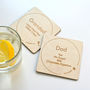 Personalised Wooden Drinks Coaster, thumbnail 4 of 4