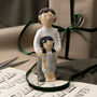 Grandfather And Granddaughter Family Figurine, thumbnail 1 of 4