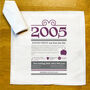 Personalised 21st Birthday Gift 2005 Handkerchief Pair, thumbnail 3 of 9