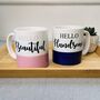 Hello Set Of Two Couple Mugs, thumbnail 2 of 3