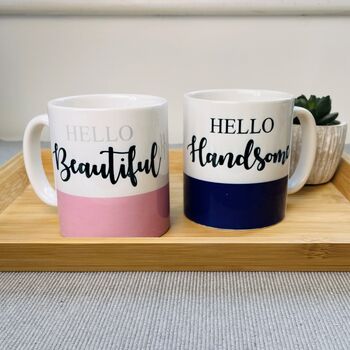 Hello Set Of Two Couple Mugs, 2 of 3