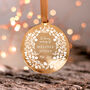 Personalised Gold Acrylic Memorial Ornament, thumbnail 4 of 5