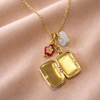 Heart Charm Locket Necklace, 2 of 2