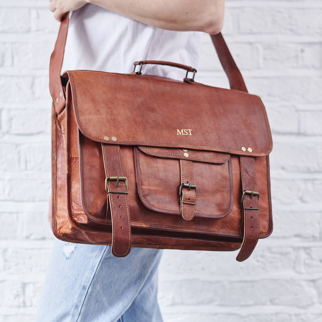 leather bag computer