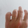 Dainty Hammered Solid Gold Band, thumbnail 1 of 10