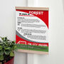 Years Of Being A Red Print Birthday Gift For Nottingham Forest Fan, thumbnail 2 of 5