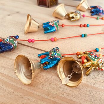 Indian Elephant Hanging Wind Chime Bells, 8 of 8