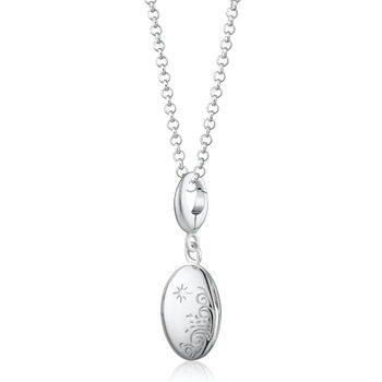 Tiny Celestial Locket Necklace, 2 of 10