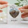 Personalised Heart Photo Block Keepsake With Daffodils, 'Very Special Mum' Mother's Day And Birthday Gift, thumbnail 9 of 12