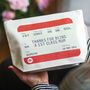 Personalised Train Ticket Pouch For Mum, thumbnail 1 of 5