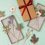 Christmas Wooden Flowers And Foliage, thumbnail 1 of 6