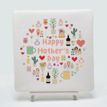 Mother's Day Sampler Cross Stitch Kit, 2 of 8