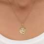 18ct Gold Leo Zodiac Charm Necklace, thumbnail 1 of 6