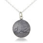 Sterling Silver Giraffe Family Necklace, thumbnail 2 of 4