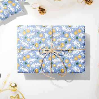 Luxury Matisse Inspired Baubles Wrapping Paper, 3 of 7