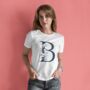 Monogrammed Women's Floral T Shirt, thumbnail 1 of 2