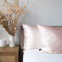 Silk Pillowcase Pink 100% Pure Soft Mulberry Silk Luxury Hair Care Standard Double 50x75cm, thumbnail 1 of 5