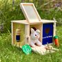 Personalised Wooden Toy Rabbit Hutch, thumbnail 2 of 9