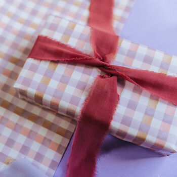 Pastel Checkerboard And Gingham Gift Wrap Set For All Occasions, 7 of 7