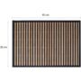 Set Of Six Brown Stripe Bamboo Placemats, thumbnail 3 of 4