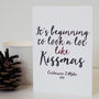 Beginning To Look A Lot Like Kissmas, Christmas Card, thumbnail 4 of 4