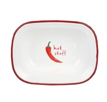 Enamel “Delicious” Dish, 4 of 4