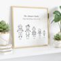 Personalised Family Stick Print, thumbnail 3 of 5
