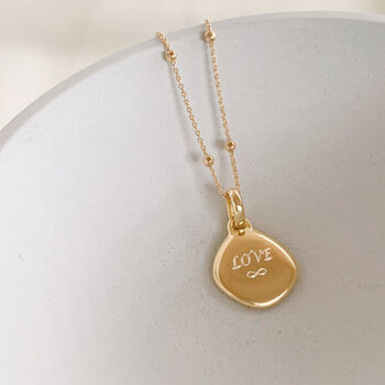 Personalised Pebble Necklace With Adjustable Chain, 9 of 12