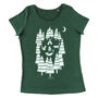 Organic Womens 'Foxes In The Forest' T Shirt, thumbnail 1 of 5