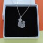 Mummy And Puppy Charm Necklace, thumbnail 1 of 2
