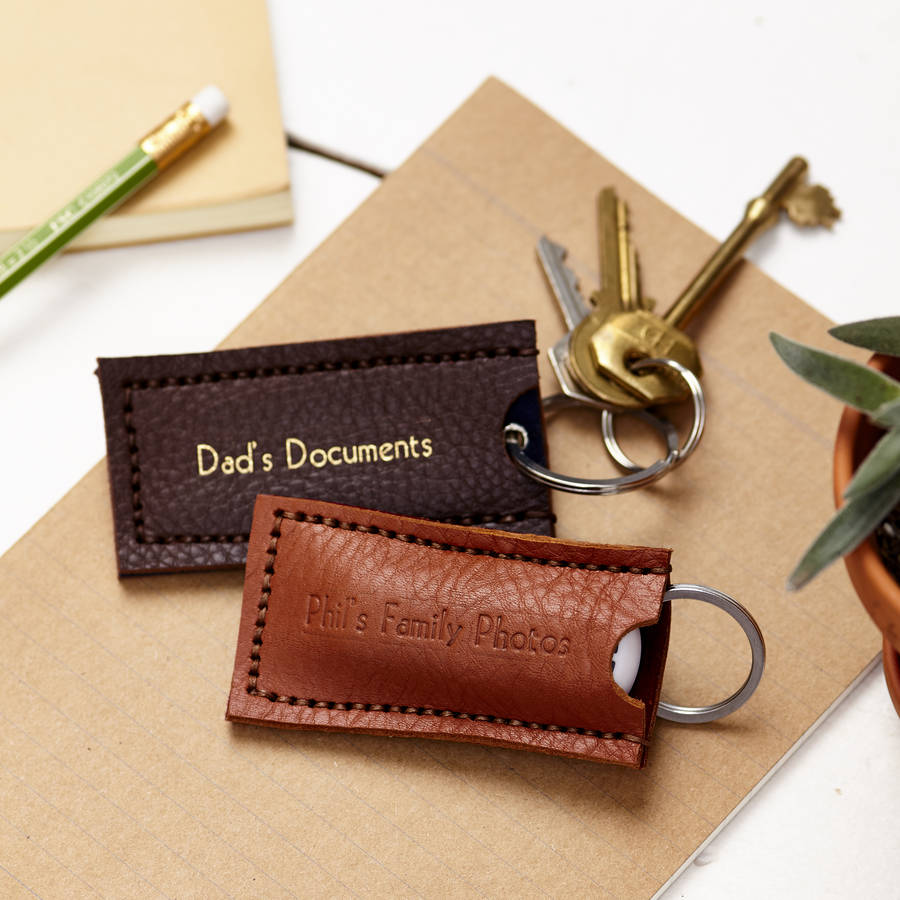Leather Usb Stick Holder And Keyring By Parkin & Lewis