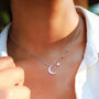 Ariya Moon And Star Charm Necklace, thumbnail 1 of 7