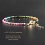 Skinny Watermelon Tourmaline Bracelet, thumbnail 6 of 8