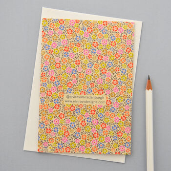 Ditsy Floral Thank You Card, 2 of 2