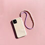 Vegan Pearl And Purple Beaded Phone Charm, thumbnail 2 of 9