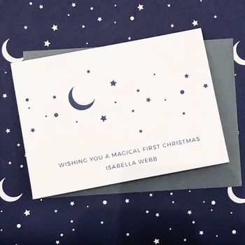 Personalised Magical First Christmas Card, 8 of 9