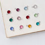 Personalised Swarovski Birthstone And Initial Necklace, thumbnail 5 of 10