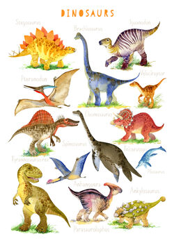 Personalised Dinosaur Print, 5 of 9