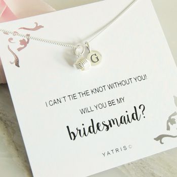 Tie The Knot Bridesmaid Necklace, 5 of 8