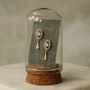 Tudor Jewel Sterling Silver Gold Drop Earrings, thumbnail 1 of 7