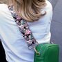 Chain Flowers Bag Strap | Extra Long Crossbody Replacement Bag Strap, thumbnail 2 of 6