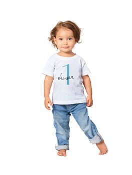 Personalised Baby T Shirt 1st Birthday, 5 of 9