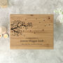 Personalised Bamboo Urn For Cremation Ashes Branch Of Love Design, thumbnail 4 of 12