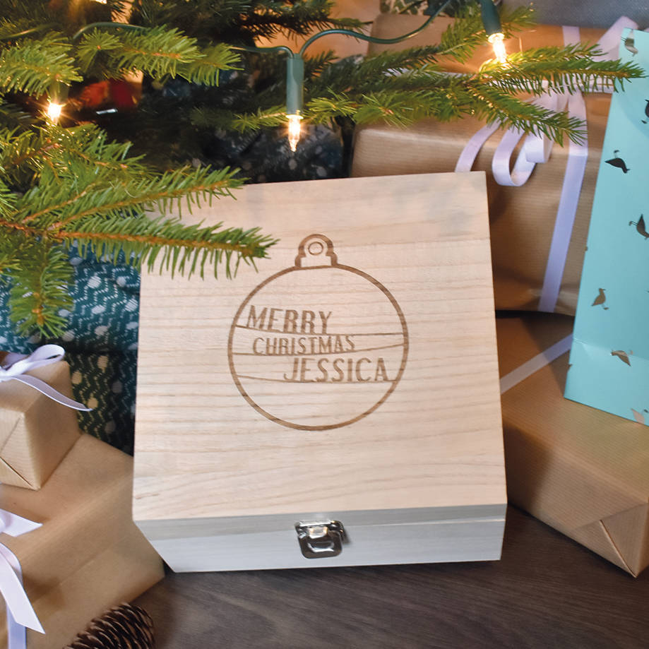 merry christmas…personalised christmas eve box by ellie ellie | notonthehighstreet.com