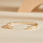 Personalised Hammered Open Bangle, thumbnail 1 of 6